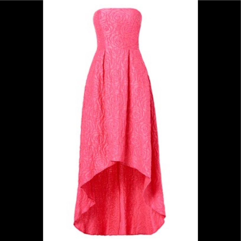 Monique Lhuillier Pink Give Me A Smooch Gown Dress